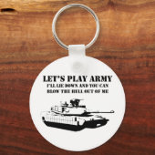 Spielen wir Armee Schlüsselanhänger (Vorderseite)