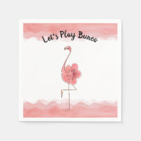 Spielen wir Bunco Pink Flamingo Tropische Blume