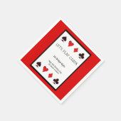 Spielen wir Cards Party Cocktail Napkins - Geburts Serviette (Ecke)