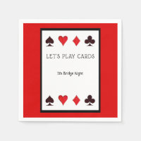 Spielen wir Cards Party Cocktail Napkins