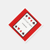 Spielen wir Cards Party Cocktail Napkins Serviette (Ecke)