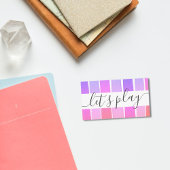 Spielen wir das Rainbow Playdate Parent Networking Telefonnummerkarte