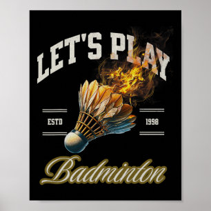 Spielen wir Dminton Shuttle Poster