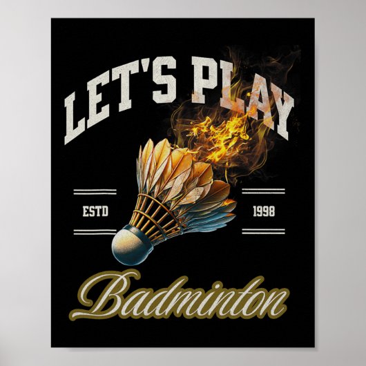 Spielen wir Dminton Shuttle Poster (Vorne)