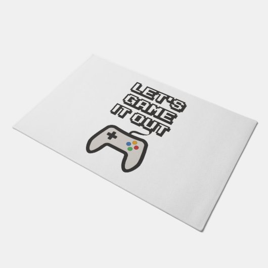 Spielen wir es aus fußmatte (Schrägansicht)