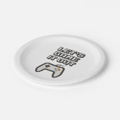 Spielen wir es aus pappteller (Schrägansicht)