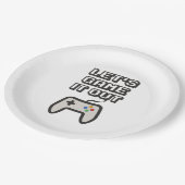 Spielen wir es aus pappteller (Schrägansicht)