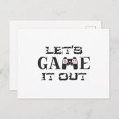 Spielen wir es aus postkarte (Vorne/Hinten)