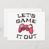 Spielen wir es aus postkarte (Vorne/Hinten)