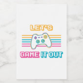 Spielen wir es aus - Retro-Stil Lebensmitteletikett (Einzelnes Label)