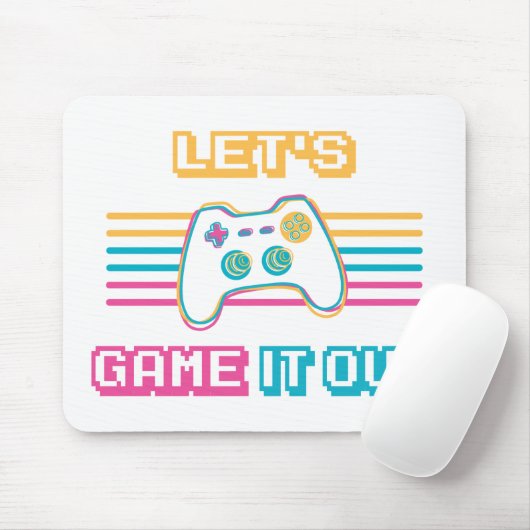 Spielen wir es aus - Retro-Stil Mousepad (Mit Mouse)