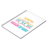 Spielen wir es aus - Retro-Stil Notizblock (Linke Seite)