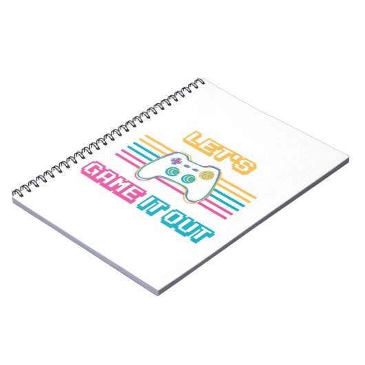 Spielen wir es aus - Retro-Stil Notizblock (Linke Seite)