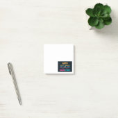 Spielen wir es aus - Retro-Stil Post-it Klebezettel (Büro)