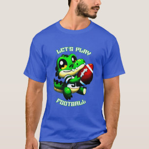 Spielen wir Football Niedlich Gator T-Shirt