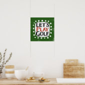 Spielen wir Golf Poster Wall Art (Küche)