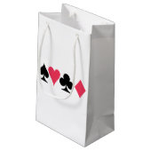Spielen wir Karten Geschenktasche Kleine Geschenktüte (Rückseite Schrägansicht)