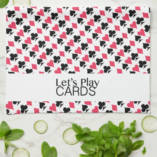 Spielen wir Karten Küchentücher (Gefaltet)