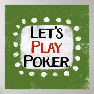Spielen wir Poker Poster Wall Art