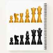 Spielen wir Schachdesign für Notizen und Punkte Notizblock (Rückseite)