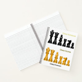 Spielen wir Schachdesign für Notizen und Punkte Notizblock