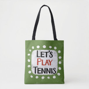 Spielen wir Tennis Tote-Tasche Tasche