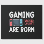 Spielen, wo Legenden geboren sind Geschenkpapier (Flach)