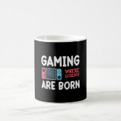 Spielen, wo Legenden geboren sind Kaffeetasse (Mittel)