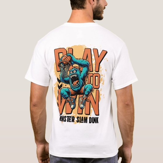 Spielen zu gewinnen: Monster Slam Dunk T-Shirt (Rückseite)