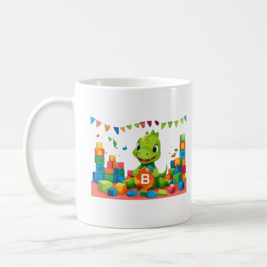 Spielend Dino Blocks Kids' Kaffeetasse (Links)