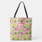 Spielend Hawaiian Hula Monogram Design Tasche (Vorderseite)