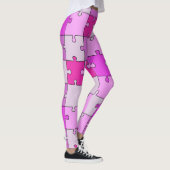 Spielend Jigsaw Puzzle Pink Tones Leggings (Rechts)
