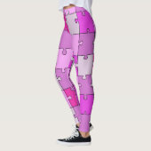 Spielend Jigsaw Puzzle Pink Tones Leggings (Links)