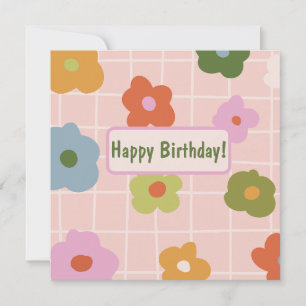 Spielend kariert mit Gänseblümchen