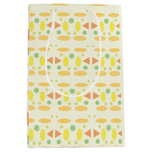 Spielend Pastell Nahtlos Design Mittlere Geschenktüte (Vorderseite)