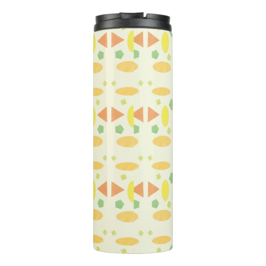 Spielend Pastell Nahtlos Design Thermosbecher (Rückseite)