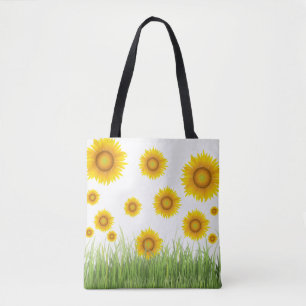 Spielend Sonnenblumenmuster Tasche