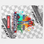 Spielend Sport Auto Blanket Formel 1 Boy Geschenk Fleecedecke (Vorderseite (Horizontal))