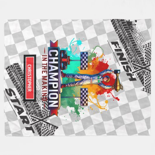 Spielend Sport Auto Blanket Formel 1 Boy Geschenk Fleecedecke (Vorderseite (Horizontal))
