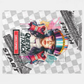 Spielend Sportwagen Blanket Formel 1 Girl-Geschenk Fleecedecke (Vorderseite (Horizontal))