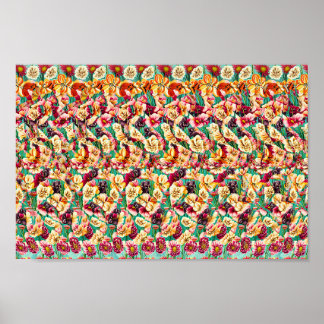 Spielend und beliebt - Versteckter 3D-Druck Poster