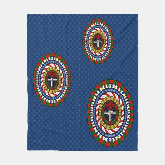 Spielend Weihnachts Fleece Blanket (Vorderseite)