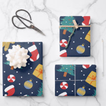 Spielend Weihnachts-Ikonen Wrapping Paper