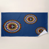 Spielend Weihnachts Strandtuch (Vorderseite)