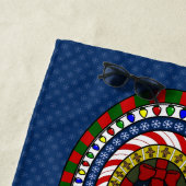 Spielend Weihnachts Strandtuch (Beispiel)