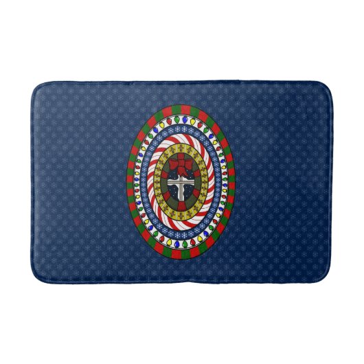 Spielend Weihnachtsbath Mat Badematte (Vorderseite)