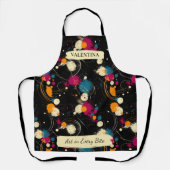 Spielende Abstrakte Spritzer Schürze mit Individue (Vorderseite)