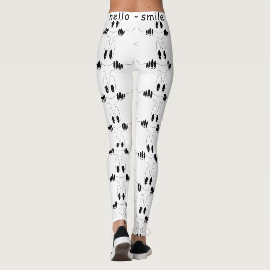 Spielende Augen Leggings lächeln (Rückseite)
