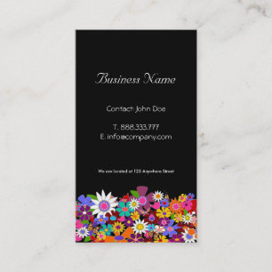 Spielende Blume Visitenkarten Visitenkarte
