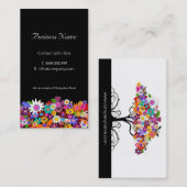 Spielende Blume Visitenkarten Visitenkarte (Vorne/Hinten)